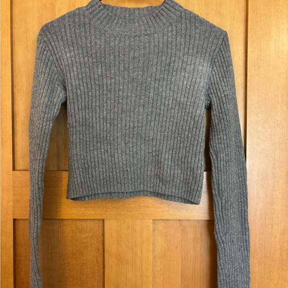 Grey Ribbed Sweater - Picture 1 of 5